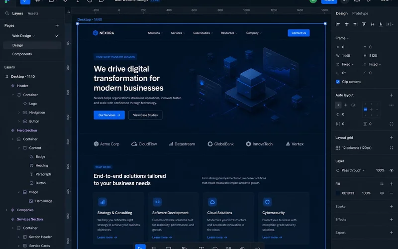 하이엔드 UI/UX 디자인 시각